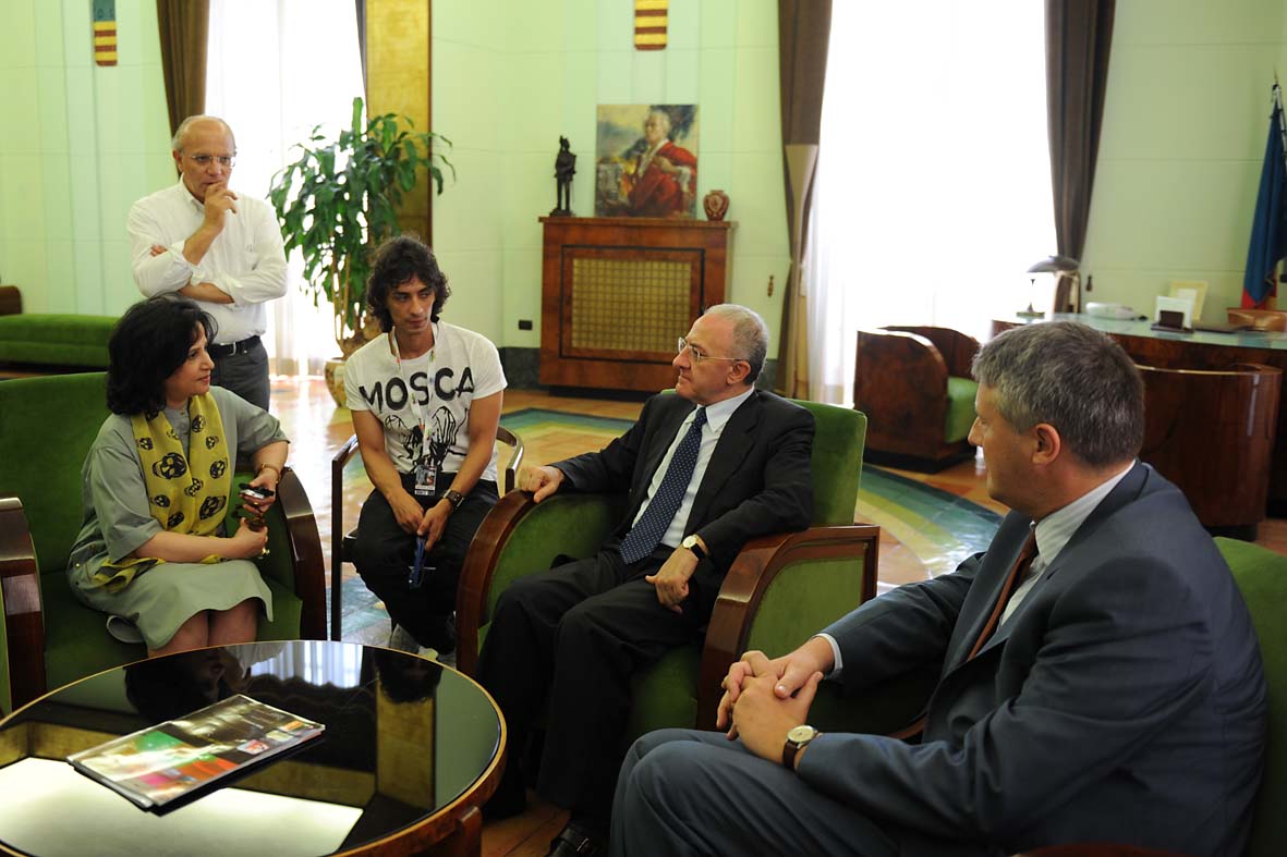   Il Sindaco De Luca riceve il Ministro della Cultura del Bahrain. Salerno, 22 luglio 2010
