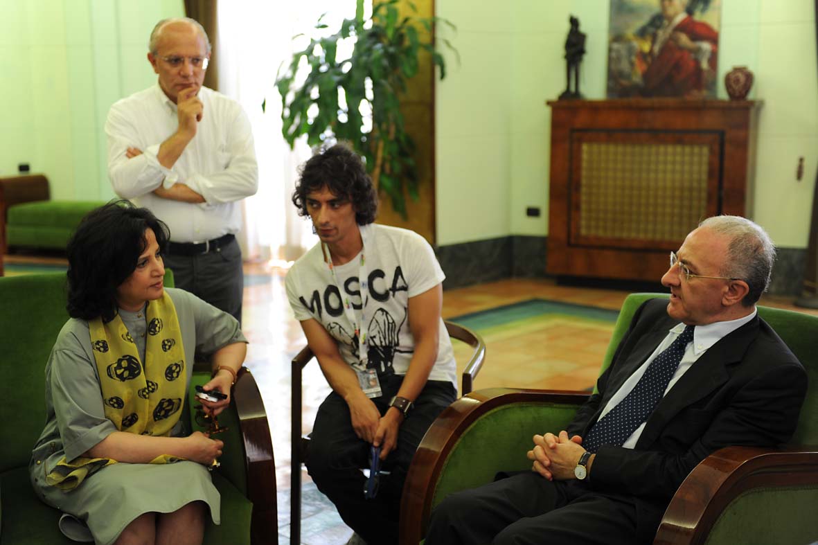  Il Sindaco De Luca riceve il Ministro della Cultura del Bahrain. Salerno, 22 luglio 2010
