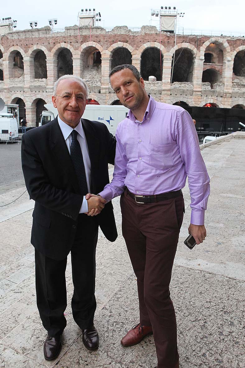   Il Sindaco De Luca a Verona per un confronto Nord-Sud sul Federalismo. Verona, 1 Giugno 2011.
