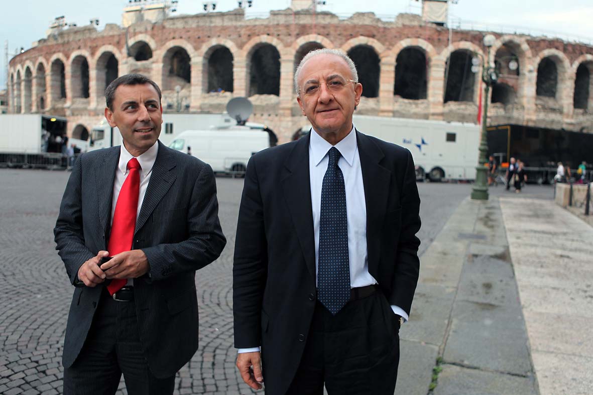   Il Sindaco De Luca a Verona per un confronto Nord-Sud sul Federalismo. Verona, 1 Giugno 2011.
