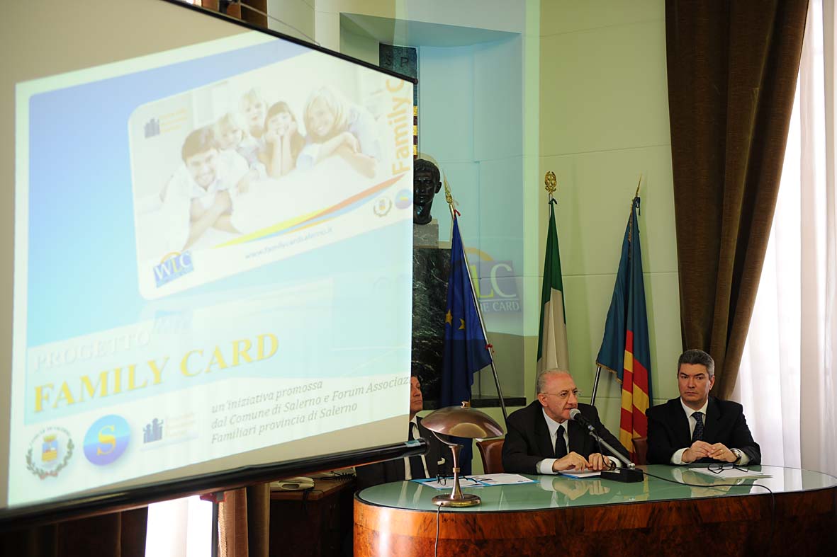   Salerno citt? della famiglia: presentato il progetto Family Card
