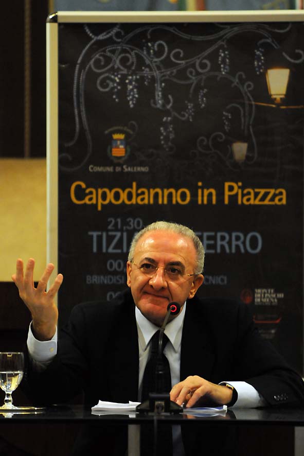   Conferenza stampa di fine anno. Sala del Gonfalone, Palazzo di Citta', 29 dicembre 2009
