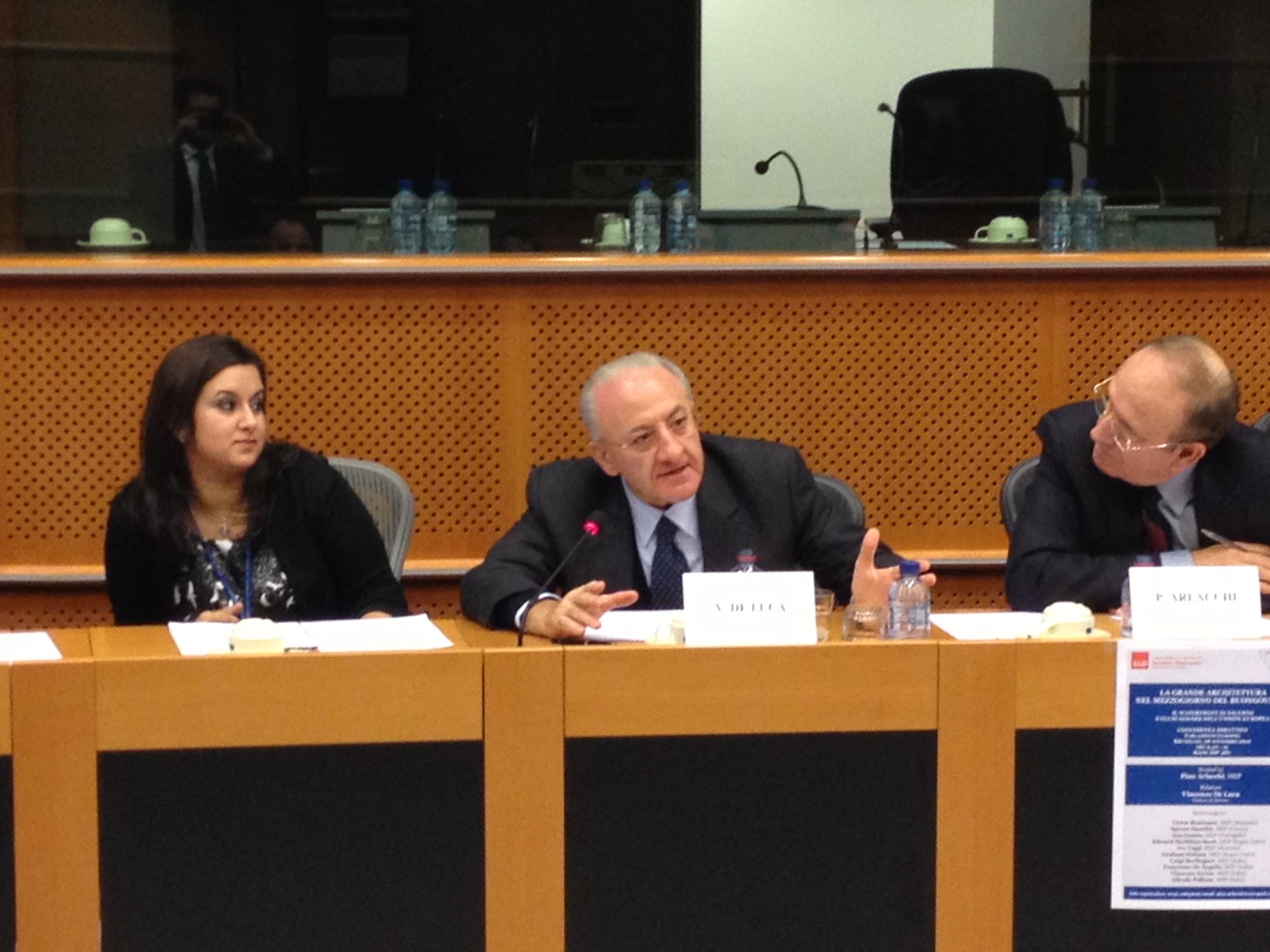   Il Sindaco De Luca al Parlamento Europeo a Bruxelles
