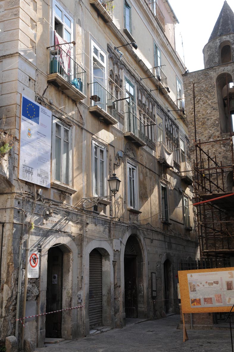   Il Sindaco De Luca da' il via ai lavori per la ristrutturazione di Palazzo Fruscione. Centro storico 9 settembre 2009
