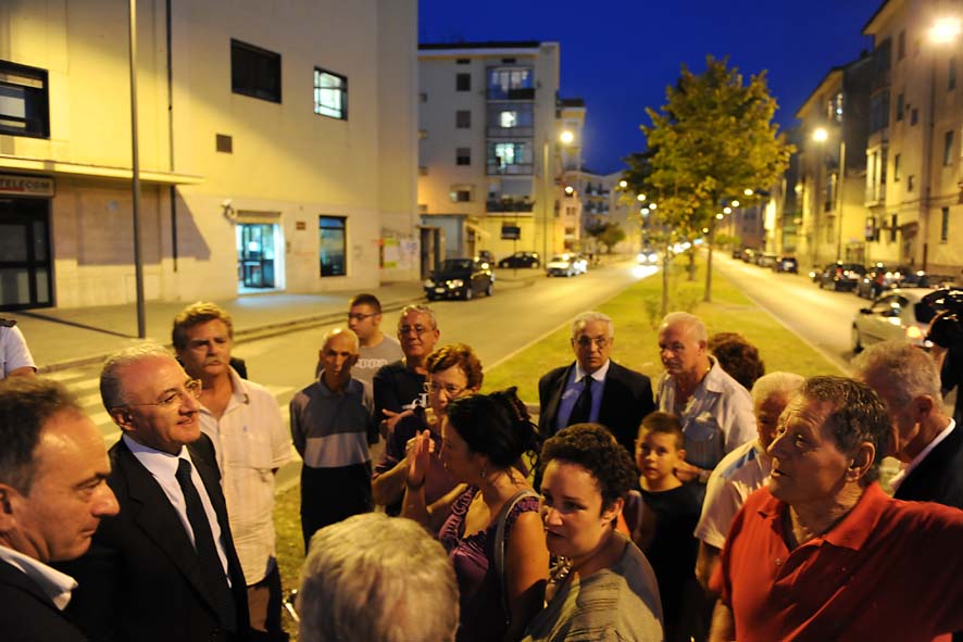   via Mauri: inaugurazione del nuovo impianto di pubblica illuminazione. 18 settembre 2009
