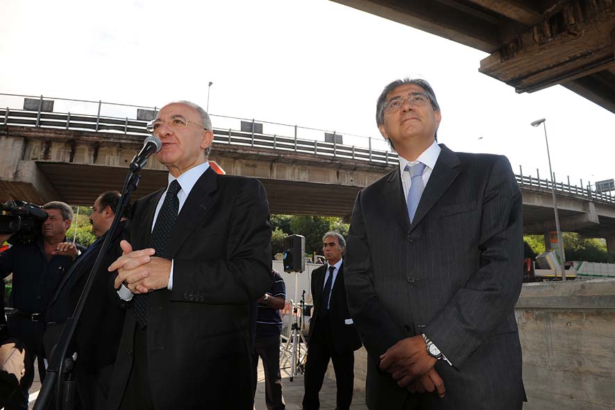   Il Sindaco De Luca inaugura il nuovo Ponte dellIrno, 15 settembre 2009
