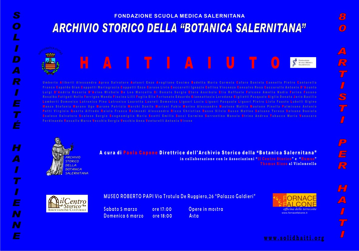   Inaugurazione nuova sede dell'Archivio Storico della Botanica Salernitana. Sabato 5 marzo ore 17,00
