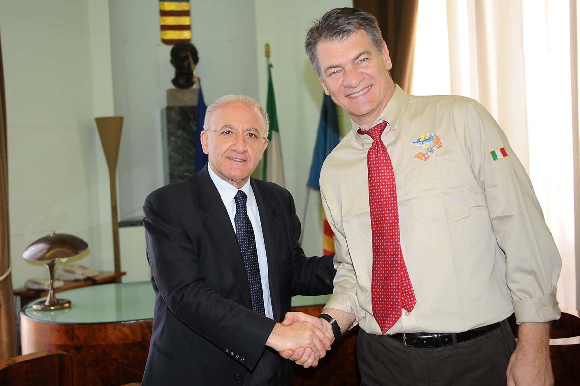   Il Sindaco De Luca incontra l'astronauta Paolo Nespoli
