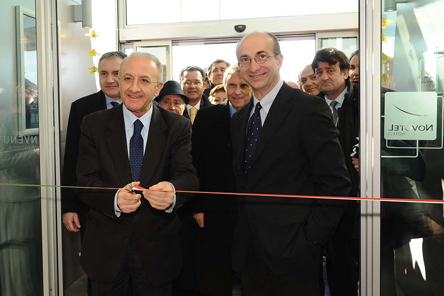   Inaugurazione del Novotel Salerno Est Arechi con il Sindaco Vincenzo De Luca. 25 gennaio 2011
