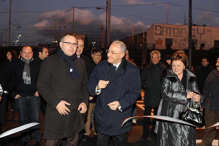   Il Sindaco De Luca inaugura il nuovo parcheggio Foce Irno.  Salerno, sabato 12 dicembre
