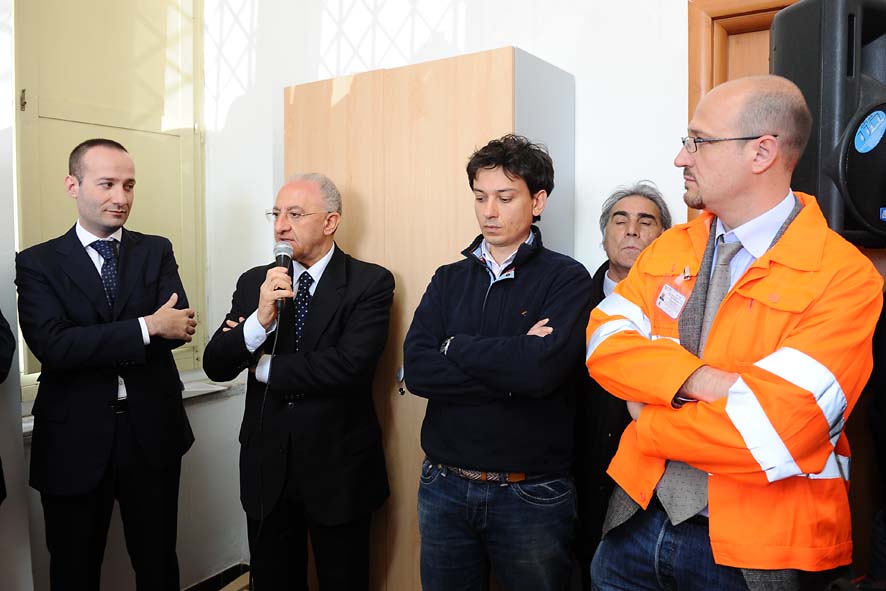   Visita al Parco Fotovoltaico con il Sindaco Vincenzo De Luca. Eboli, 10 Maggio 2011
