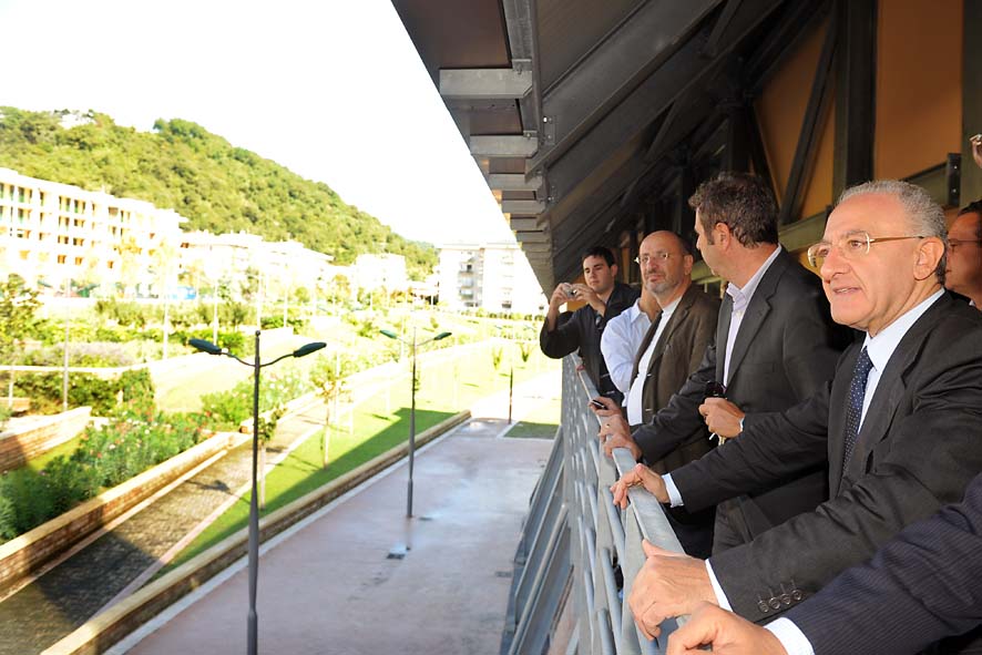   L'inaugurazione del Parco Irno con il Sindaco de Luca, sabato 11 settembre 2010
