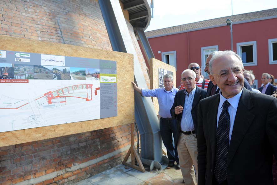   L'inaugurazione del Parco Irno con il Sindaco de Luca, sabato 11 settembre 2010
