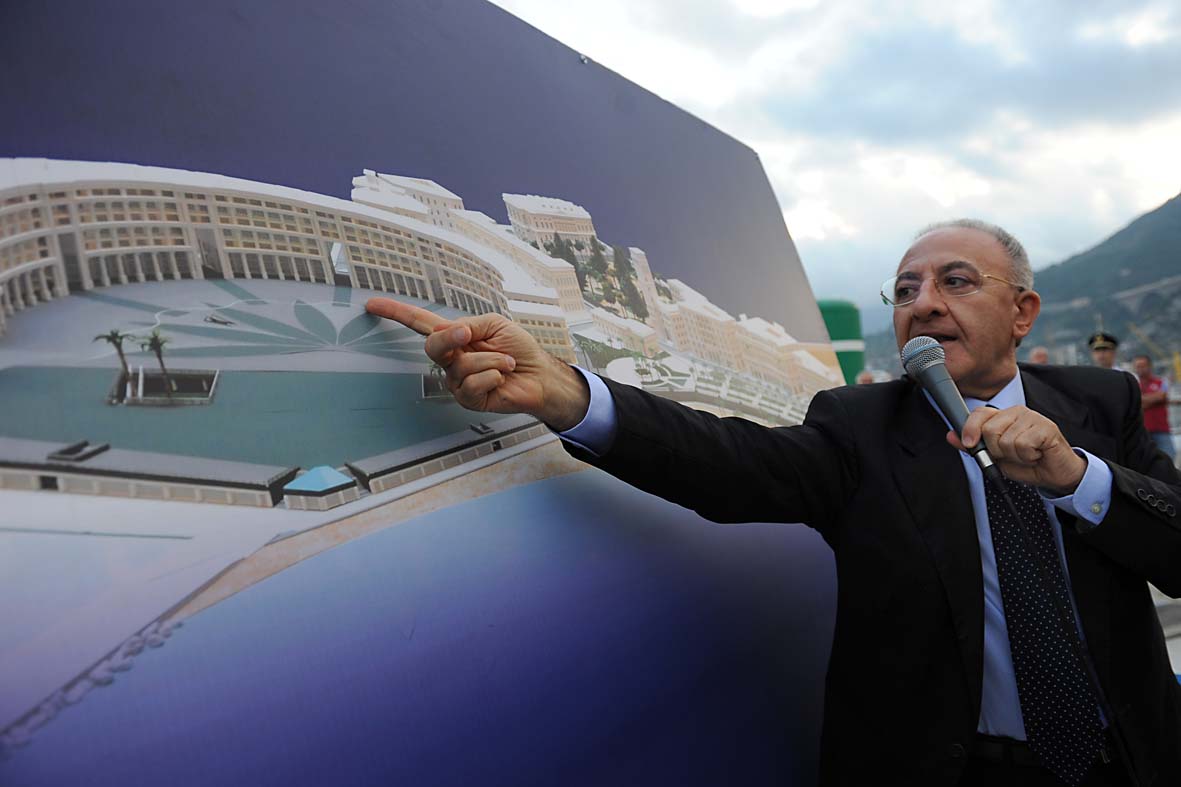   Piazza della Liberta': visita al cantiere e inaugurazione dei primi parcheggi. Salerno, 17 settembre 2010
