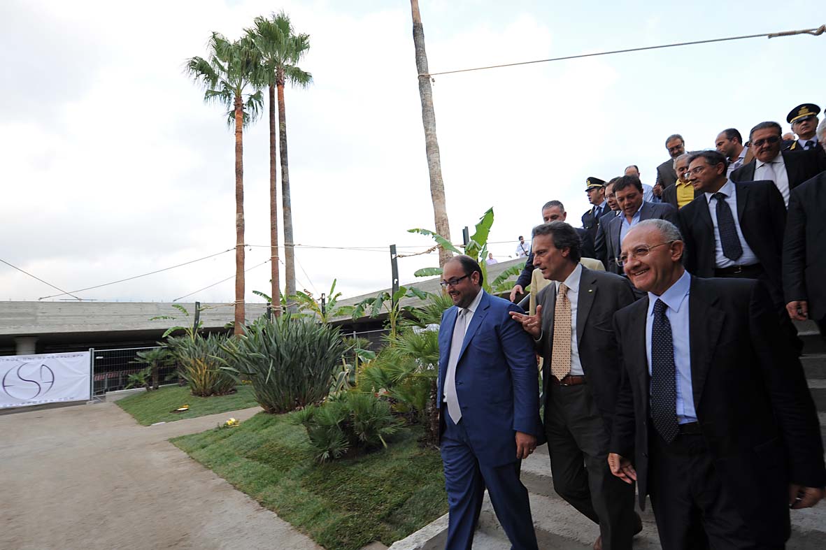   Piazza della Liberta': visita al cantiere e inaugurazione dei primi parcheggi. Salerno, 17 settembre 2010
