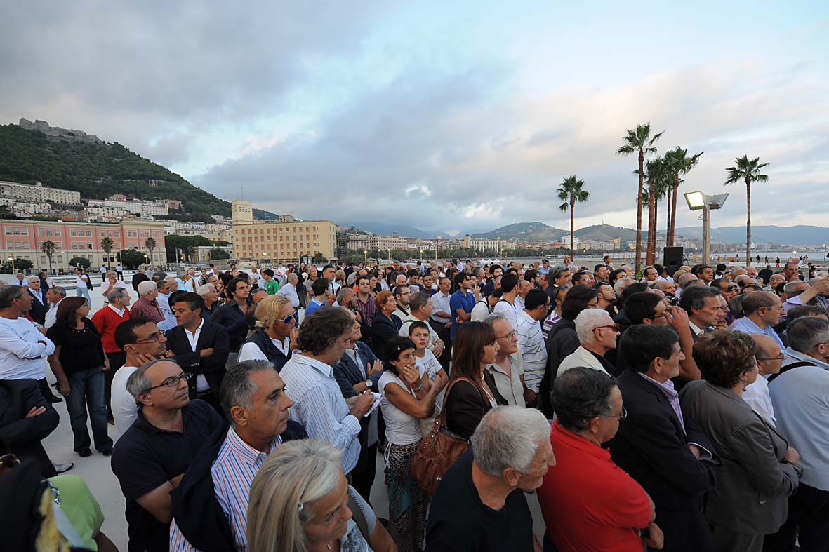   Piazza della Liberta': visita al cantiere e inaugurazione dei primi parcheggi. Salerno, 17 settembre 2010
