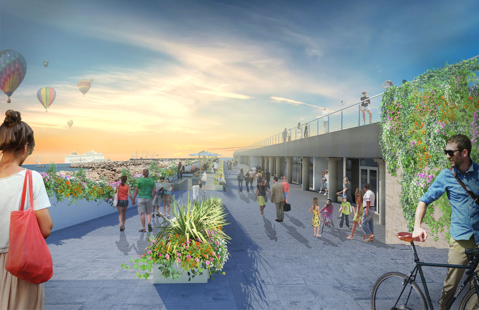   Esposto in Piazza Portanova il nuovo plastico del Crescent e di Piazza della Liberta'
