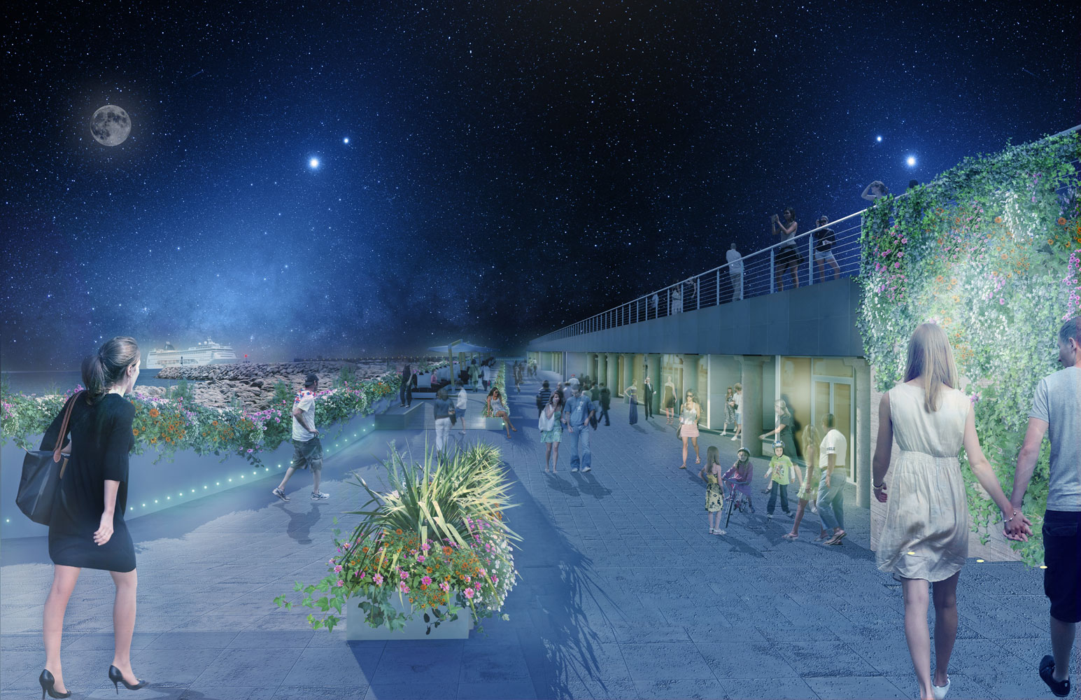   Esposto in Piazza Portanova il nuovo plastico del Crescent e di Piazza della Liberta'
