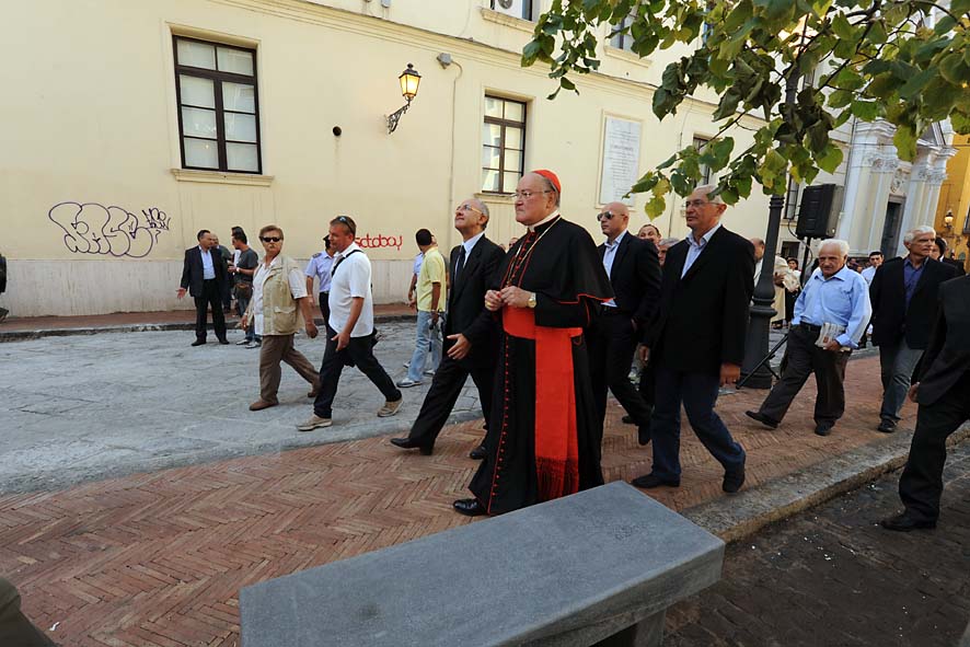   Inaugurazione del nuovo arredo urbano in piazza San'Agostino. 19 settembre 2009
