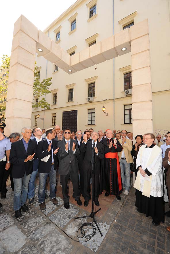   Inaugurazione del nuovo arredo urbano in piazza San'Agostino. 19 settembre 2009
