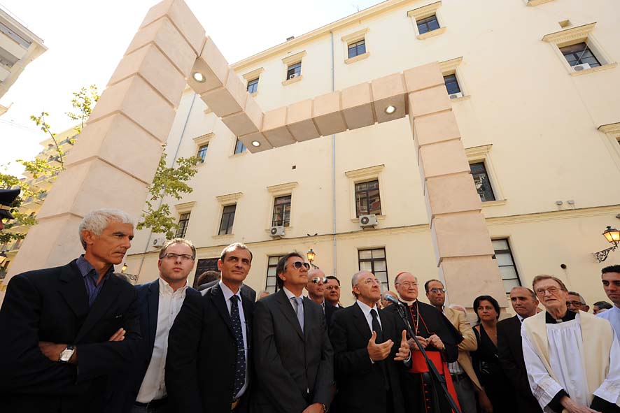   Inaugurazione del nuovo arredo urbano in piazza San'Agostino. 19 settembre 2009
