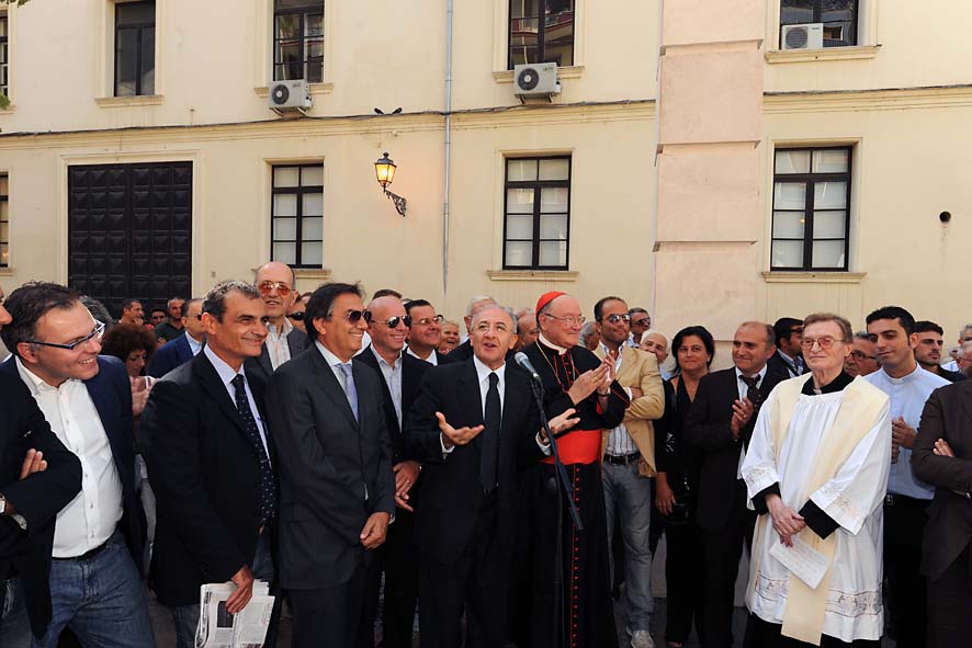   Inaugurazione del nuovo arredo urbano in piazza San'Agostino. 19 settembre 2009
