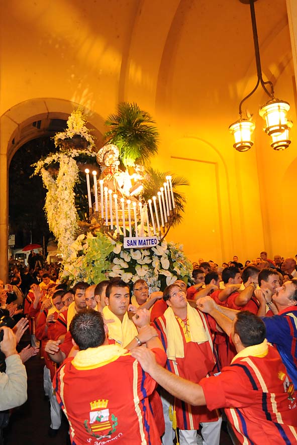   La Processione Solenne in onore di San Matteo. 21 Settembre 2009
