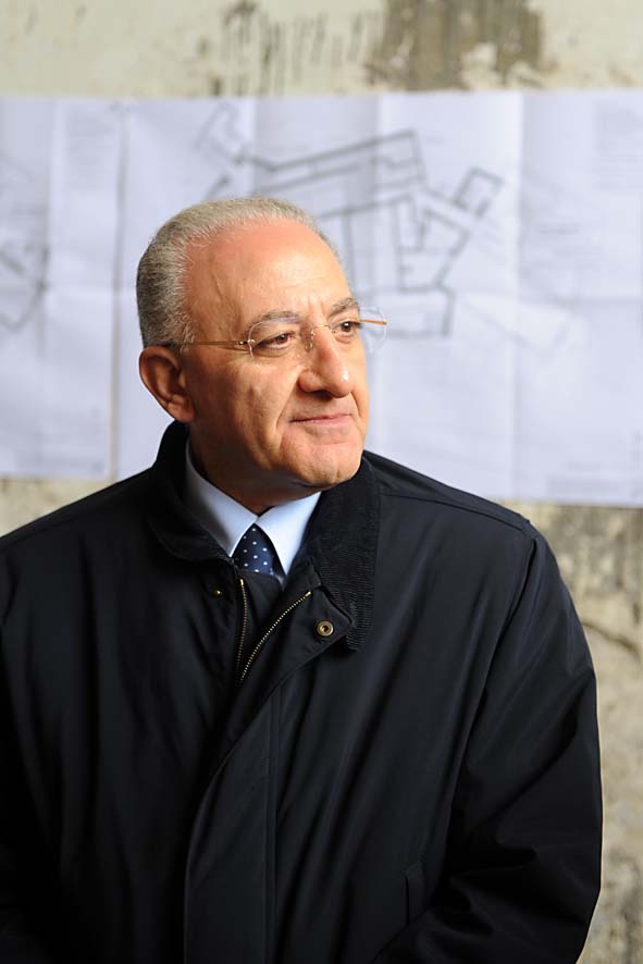   Al via i lavori per il recupero del Convento di San Nicola della Palma con il Sindaco De Luca. Salerno, 9 novembre 2010
