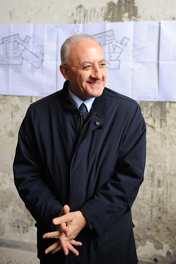   Al via i lavori per il recupero del Convento di San Nicola della Palma con il Sindaco De Luca. Salerno, 9 novembre 2010
