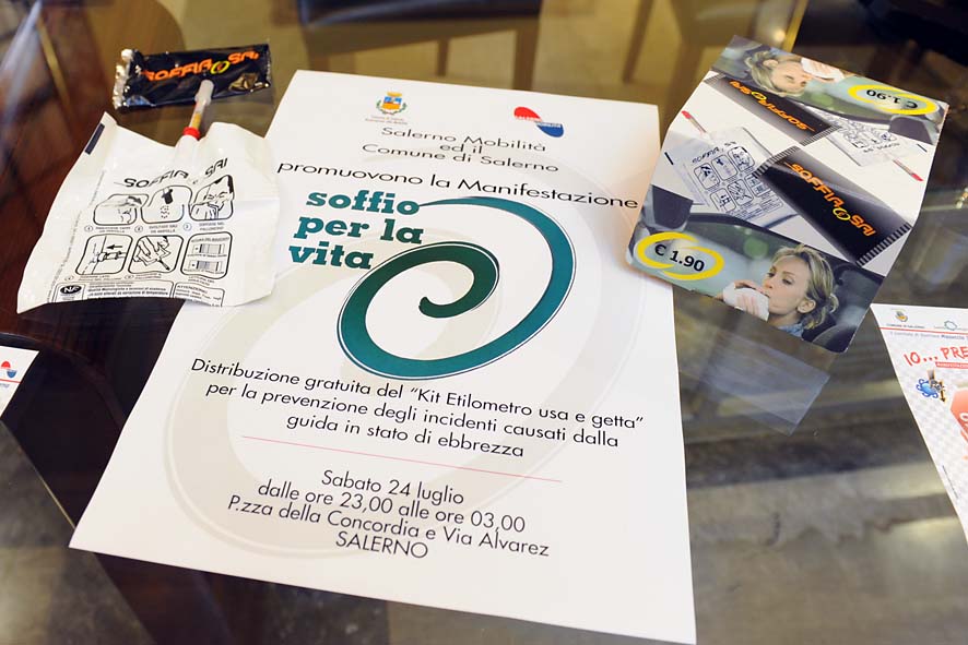   Presentazione progetti per la sicurezza stradale e parcheggi rosa. Salerno, 22 luglio 2010
