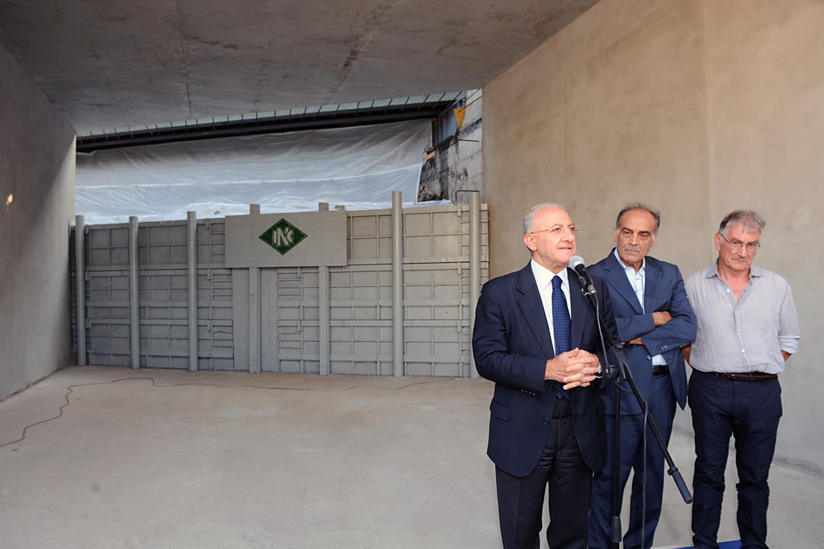   Con il Sindaco V. De Luca visita al cantiere della Lungoirno 
