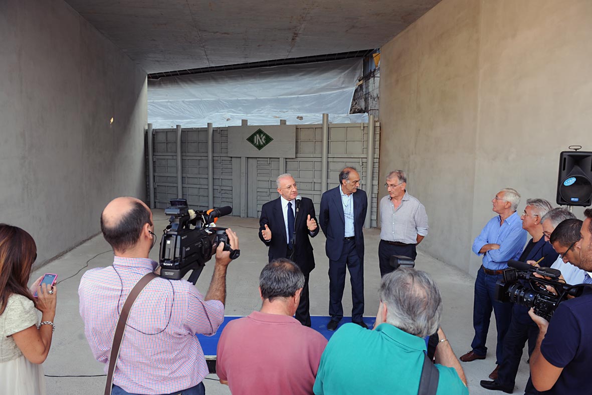   Con il Sindaco V. De Luca visita al cantiere della Lungoirno 
