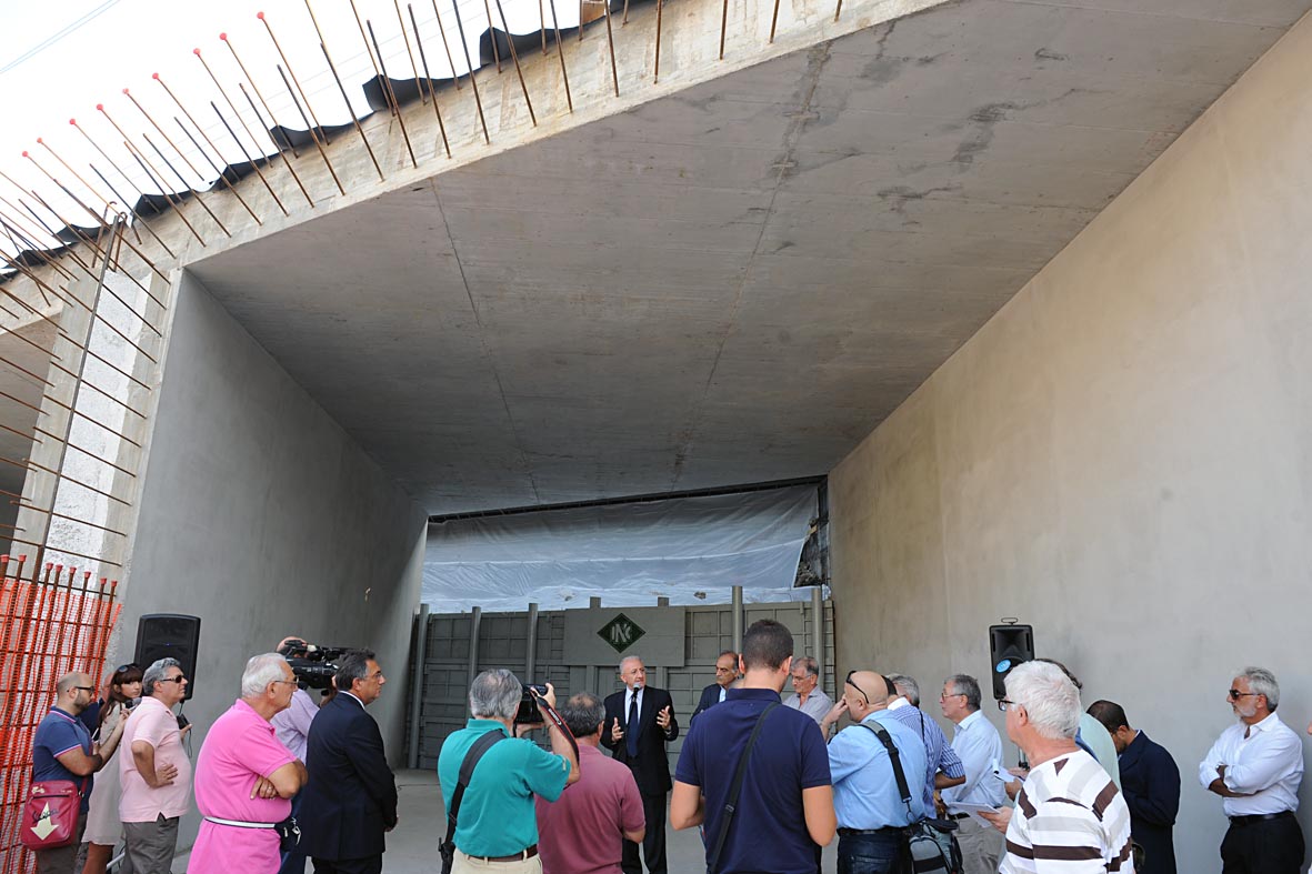   Con il Sindaco V. De Luca visita al cantiere della Lungoirno 
