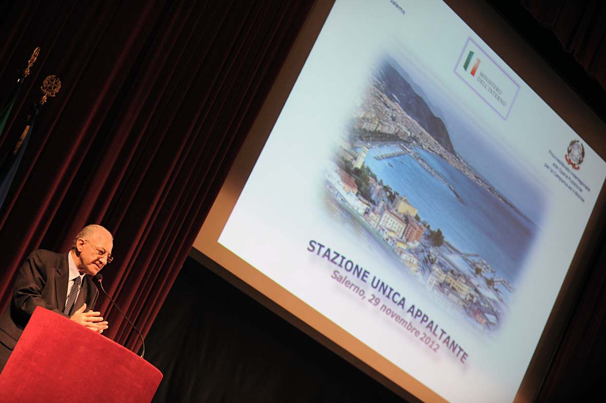   Presentazione della Stazione Unica Appaltante. Salerno, 29 novembre 2012
