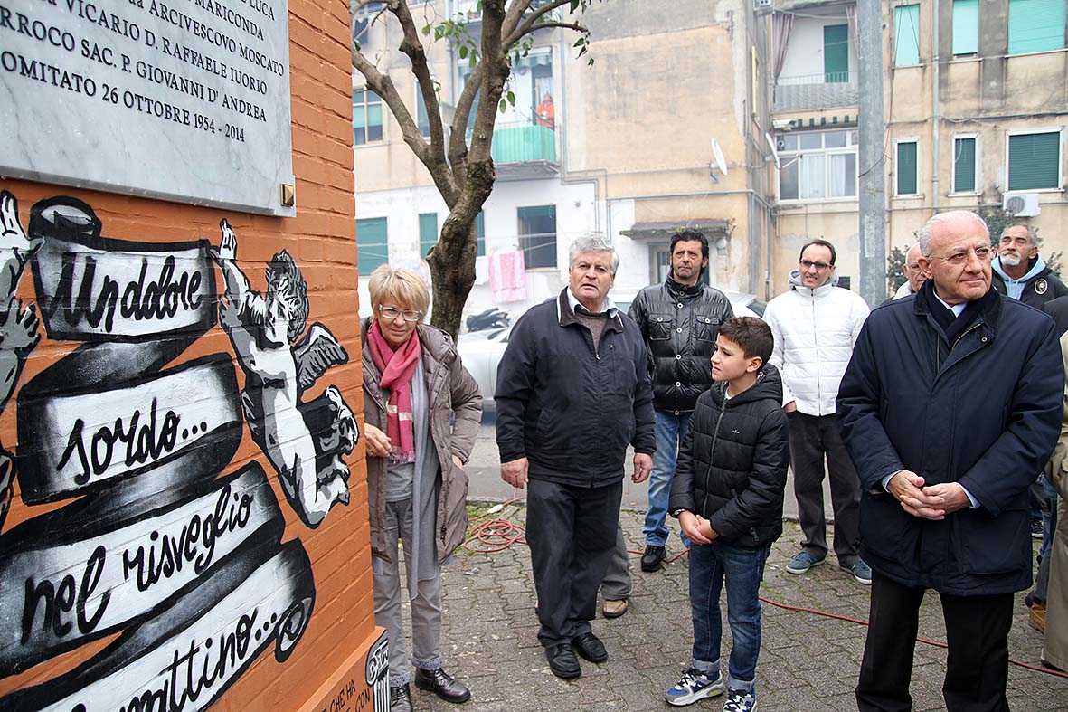   Il Sindaco De Luca scopre lapide commemorativa dell'alluvione del 1954
