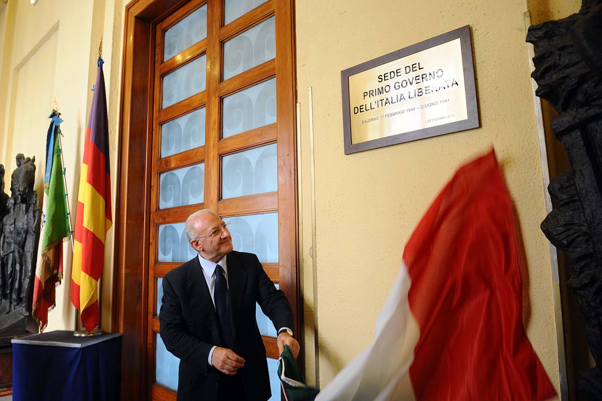   Scoperta targa commemorativa di Salerno Capitale
