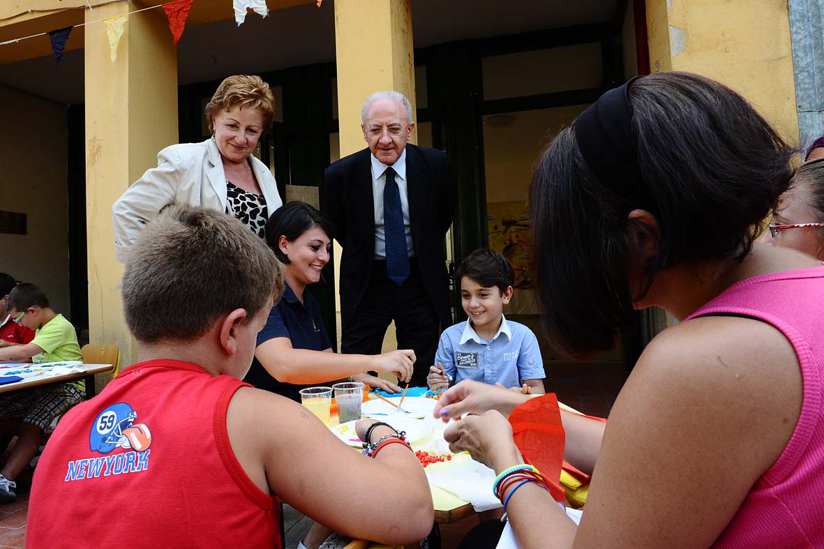   Salerno Citt? Educativa, visita del Sindaco e V. Ministro De Luca ai laboratori estivi
