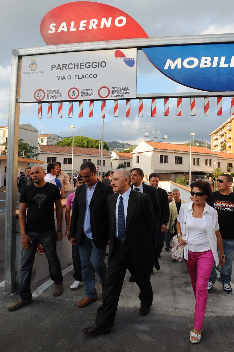   Inaugurazione del nuovo parcheggio di via Flacco, Salerno, 16 settembre 2010
