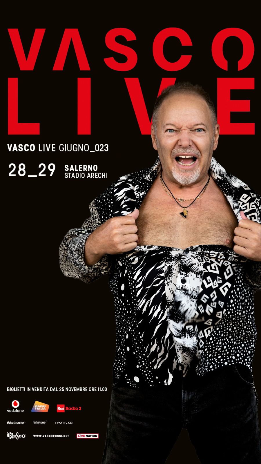   Locandina Vasco Live
