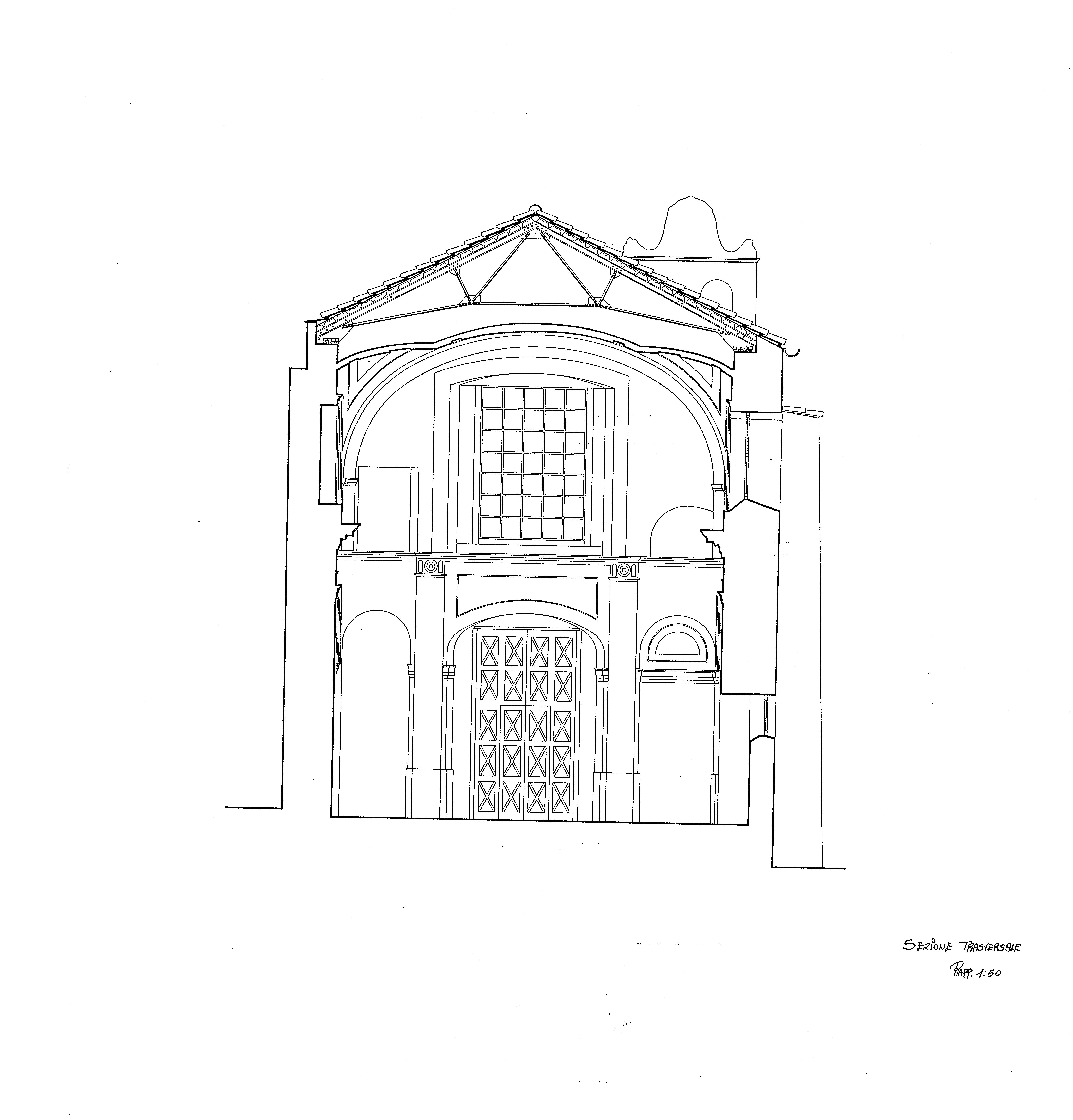   Sezione trasversale 1:50
