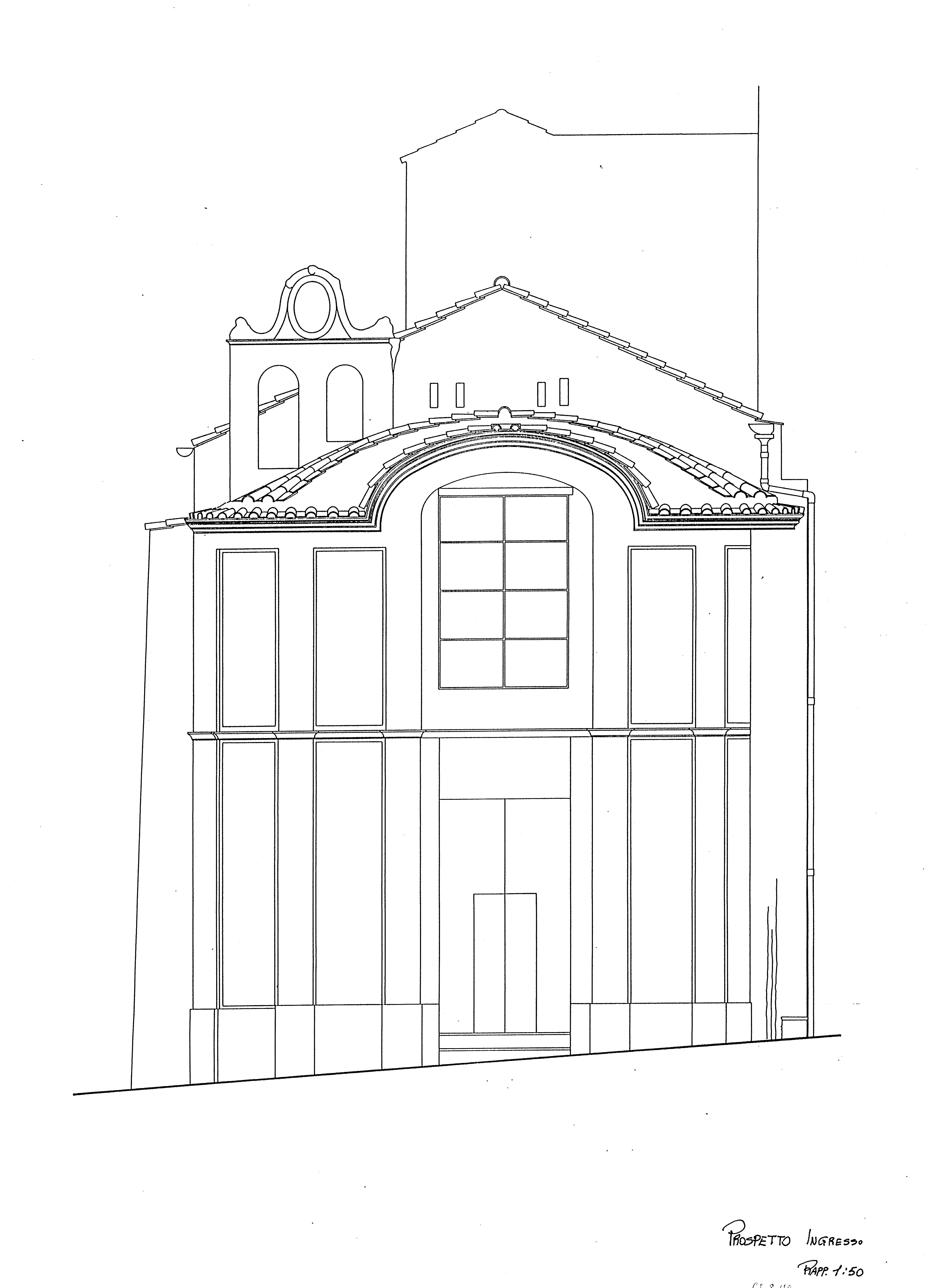 Prospetto ingresso 1:50