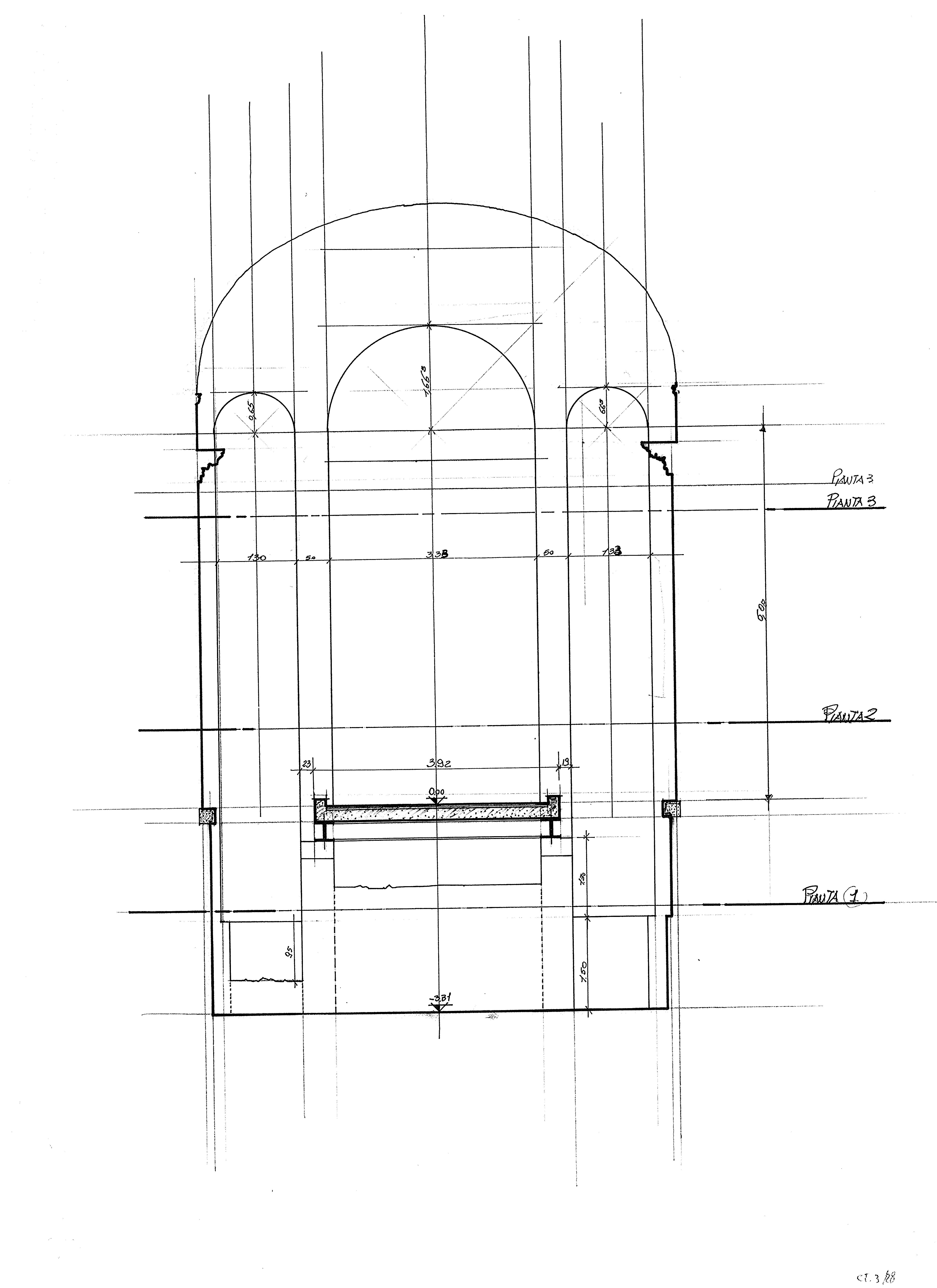 Sezione senza nome con indicazione pianta 1,2,3