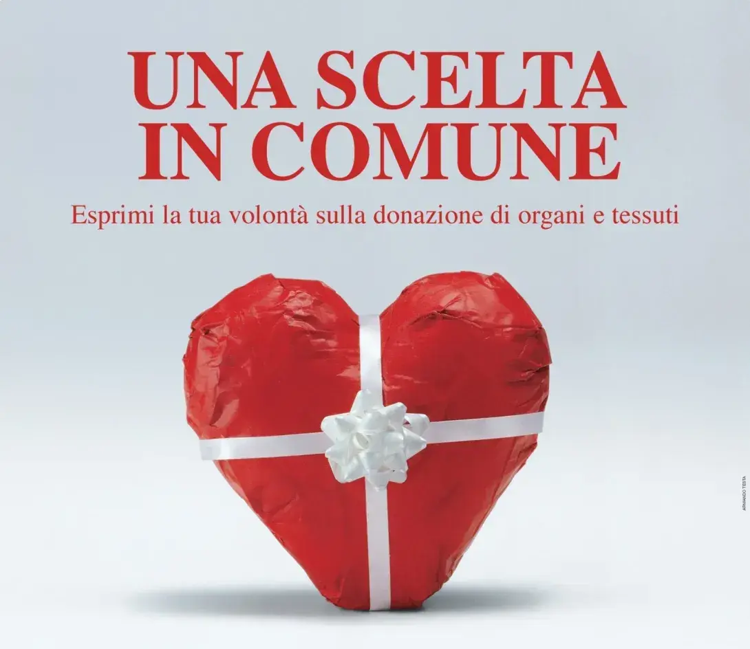 immagine pubblicitaria donazione organi